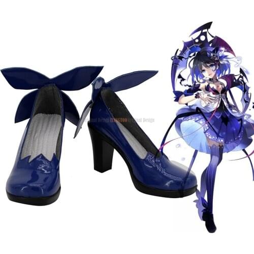 Seele Vollerei Shoes Cosplay Honkai Impact 2nd Seele Vollerei Cosplay Shoes Blue High Heel Boots Custom Made