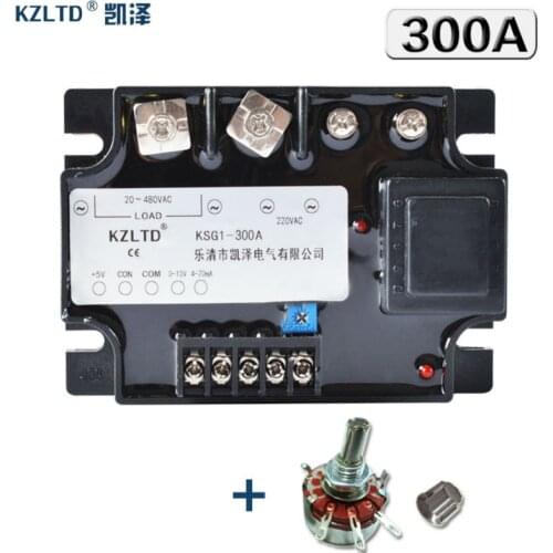 KZLTD Single-phase Solid State Relay 300A Isolation Integration Phase Shift Voltage Regulator Module 300A Power Regulator