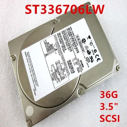 New Original HDD For Seagate Ultra160 36GB 3.5" 10K SCSI 68PIN 8MB For Internal HDD For Server HDD For ST336706LW