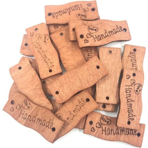 25/50/100pcs Mix 30mm Handmade Wood buttons Applique DIY Craft sewing Scrapbooking Clothing Accessories