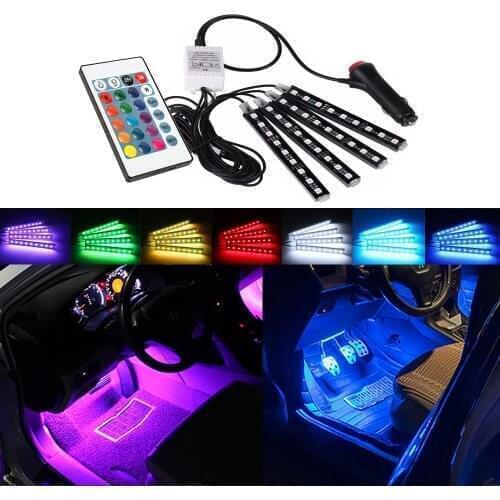 Remote Control RGB LED Strip Car Interior Lights For VW Golf 4 5 6 7 MK5 MK6 MK7 Bora Passat B5 B5.5 B6 B7 CC GTI Sharan Tiguan
