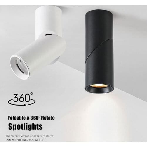 Led Surface Mounted Ceiling Spotlight 7W 10W Dimmable Ceiling Lamp 12W Nordic Spot light for indoor Foyer,Living Room AC 90-260