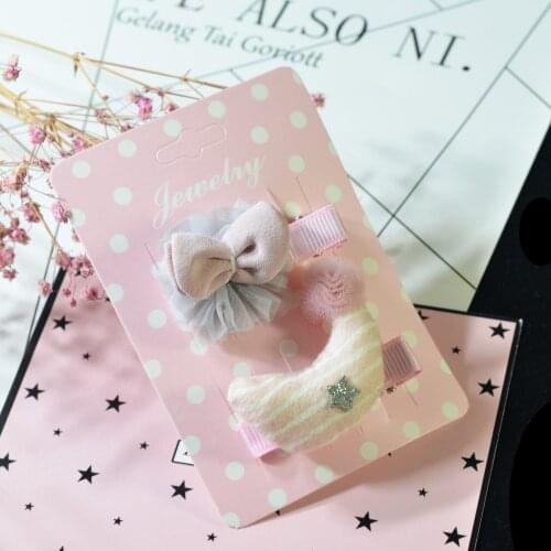 20pcs Hair Clip Band Display Cards Blank Hairpin Hair Jewelry Packaging Card