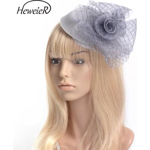 Women Bridal Handmade Fascinator Pillbox Hat Ascot Cocktail Hair Clip Lady Wedding Daily Party Hair Accessories Headwear Hairpin