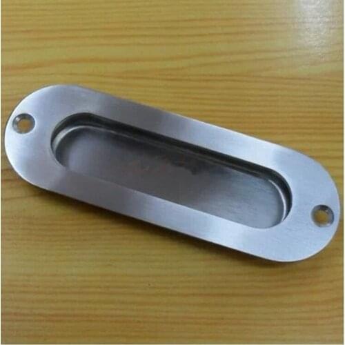 1pcs 120x41mm Cupboard Drawer Door Stainless Steel Oval Pull Handles Silver Tone