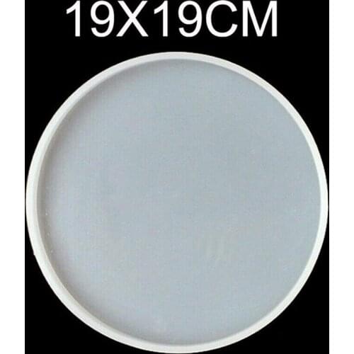 1pc 14/19cm Resin Craft Round Coaster Casting Mold Silicone Jewelry Making Mould Home Decoration Handmade Tools