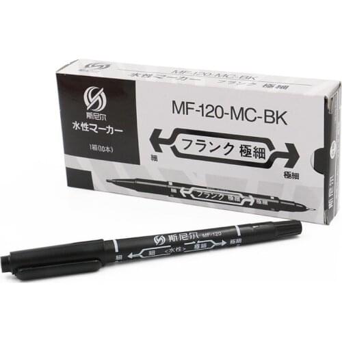 10pcs Tattoo Transfer Pen Professional Tattoo Pencil Marker Black Dual Skin Marker Tattoo Accessories For Permanent Makeup