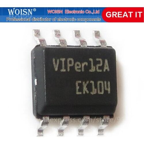 10PCS VIPER12A VIPER12 SOP8 SOP SMD LOW OFF LINE SMPS PRIMARY SWITCHER new original In Stock
