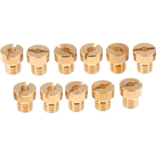 11packs Carburetor Carb Main Jet Kit For PWK Keihin OKO CVK 85-114 - Brass