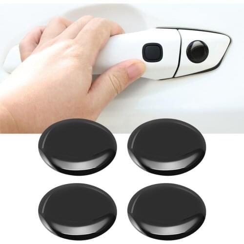 4pcs Car Handle Door Keyhole Lock Core Protective Cover Stickers For Geely Atlas Boyue Borui Coolray Emgrand NL3 EX7 X7 EC7 GT