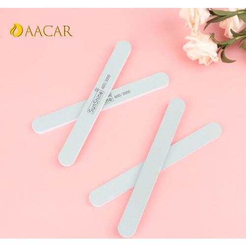 5pcs Super Polished File Nail Polish Green And White Strips Manicure Tools Wenwan Silver Stick Decontamination Polishing