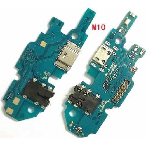 5PCS USB Charging Port Dock Plug Connector Charger Board Mic Microphone Flex Cable For Samsung Galaxy M10 M20