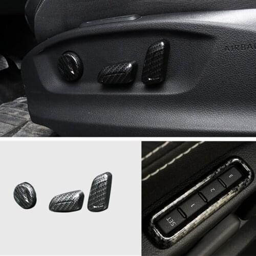ABS Chrome For Skoda Octavia 2016 2017 2018 Car Seat adjustment Switch Button Cover Trim Car Styling Auto Accessories