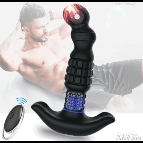 Anal Vibrator Male Remote Control Prostate Massager Anal Plug Anal Sex Toy Couple Homosexual Male Masturbation Adult Products 18