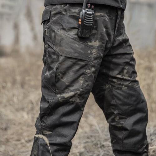 Joggers Cargo Pants Men Solid Color Breathable Streetwear Waterproof Casual Tactical Tracksuit Pant Mountain Climbing Trousers