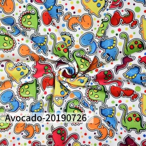 Huangtao Diy 50X150cm Printed Dinosaur Cartoon Character Pattern Fashion Liverpool Bullet Fabric No MOQ Polyester Fabric