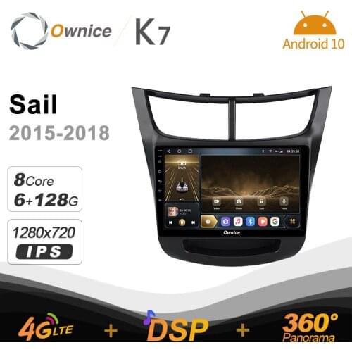 K7 720P 2 Din Android 10.0 Car Multimedia radio for Chevrolet Sail 2015 - 2018 With 8 Core SPDIF 6G 128G 4G LTE 1280*720