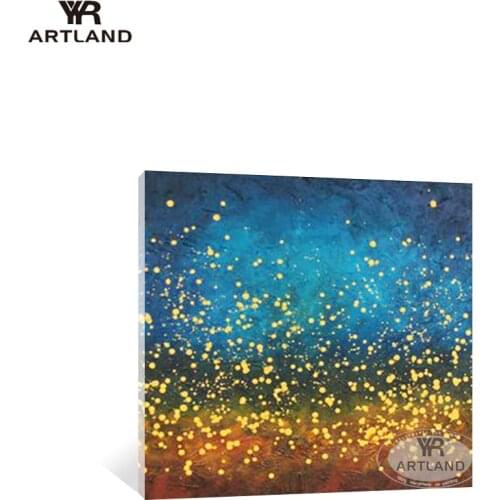 Handmade oil painting on canvas stars sky night scenery wall art picture poster home wall decoration for living room bedroom