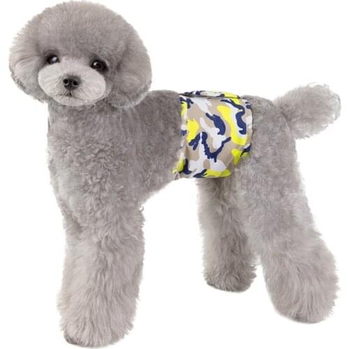 Reusable Cotton Puppy Strap Sanitary Breathable Dog Wrap Wrap Diapers For Dogs Pet Pants Supplies Waterproof Urinary