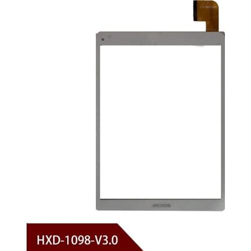 New white for ARCHOS 97C PLATINUM tablet pc capacitive touch screen glass digitizer panel HXD-1098-V3.0 Free shipping