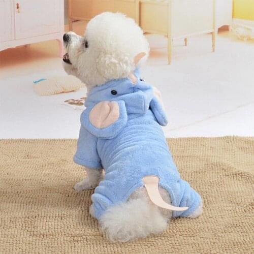 Pet Dog Clothes Dog Coat Jacket Soft Animals Shaped For Dogs Thicken Warm Puppy Fleece Chihuahua French Bulldog Clothing Outfits