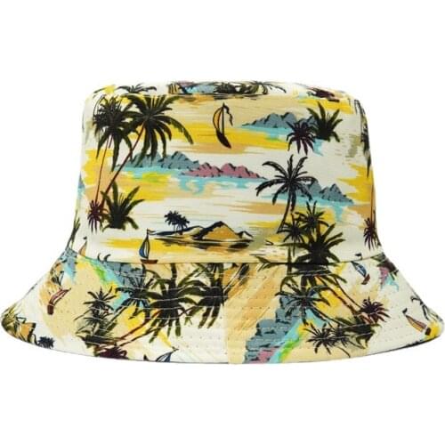 Fashion Casual Summer Cotton Bucket Hat Men Women Two Side Outdoor Panama Fisherman Hat Bob 2021