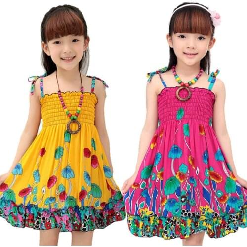Girls Dress 2-12 Years Old Fashion Beach Girls Summer Dress Kids Casual Dress for Girls Clothes Elegant Girls Christmas Dress