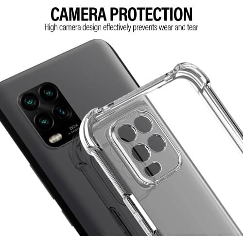 Shockproof Airbag Case For Xiaomi Mi 10 Ultar Mi 10 lite Mi 10 Pro 5G Note 10 Lite Mi9 SE Pro M3 Transparent Silicone TPU Case