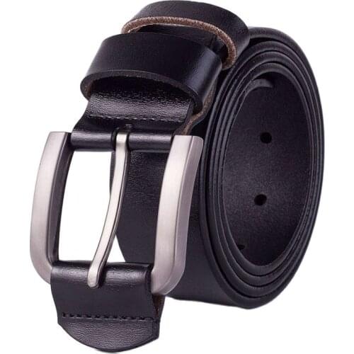 Fashion Brand High quality Luxury men Belt Genuine Leather Belt For Men Metal pin Buckles Ceinture Designer for jeans Belts 25