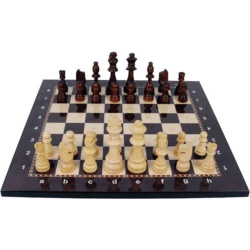 Luxury Wood Wooden Chess set Figure Checkers Superior Quality Travel picnic in the park for conveniently carrying around