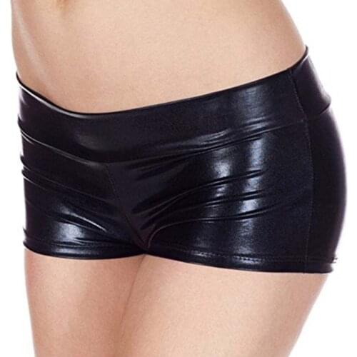 Pu leather sexy lingerie pole dancing party sexy underwear dancewear erotic lingerie mini micro partywear costumes