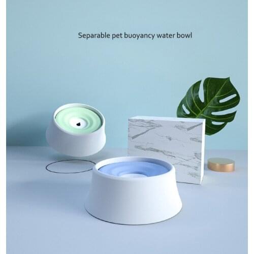 Cat bowl with design foldable bowl Simplicity detachable pet buoyancy bowl Pet drinking fountain cute car drinking bowl