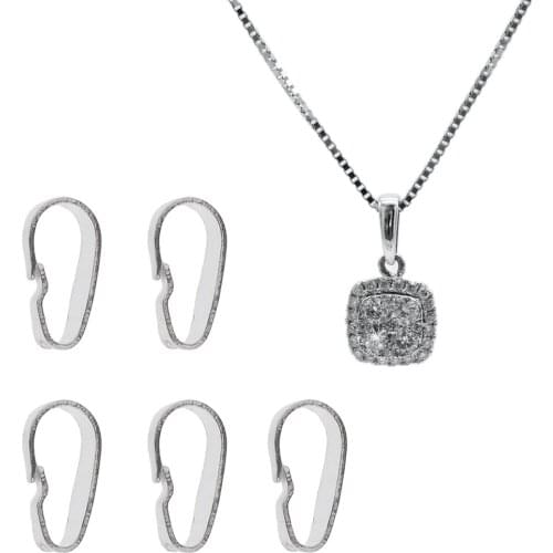 5pcs Pendant Clips Pendant Clasps Bail Beads Connectors For Jewelry Making