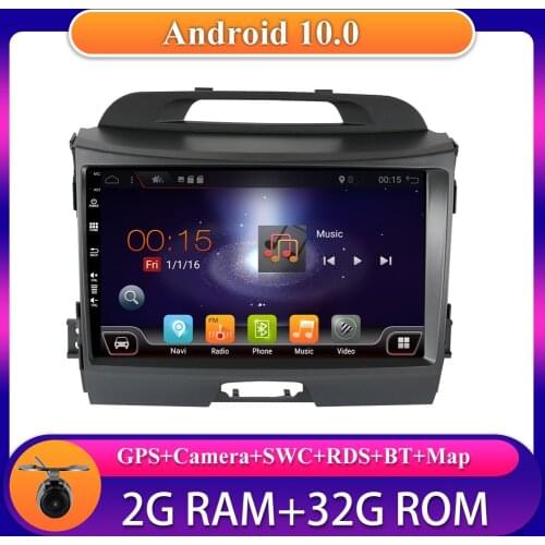 2 din Android 10 Car Multimedia Video Player GPS Navigation For Kia Sportage R 2011-2016 Car Radio Stereo Wifi BT