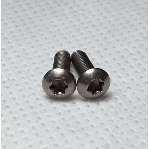 3pcs M2 TA2 titanium Torx round head screws GR2 T&TX pan headed screw mechanical bolts bolt 3mm-10mm length