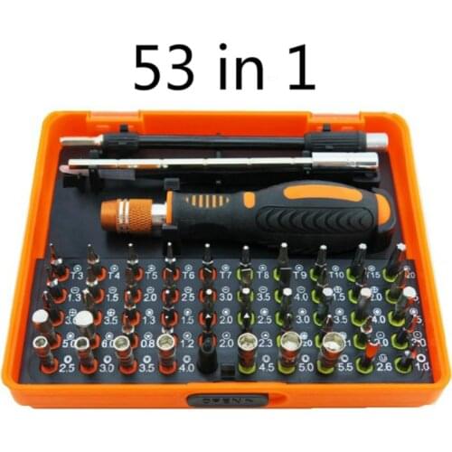 53 in 1 Multi-purpose Precision Magnetic Screwdriver Set with Trox Hex Cross Flat Y Star Screw Driver for phone Pc