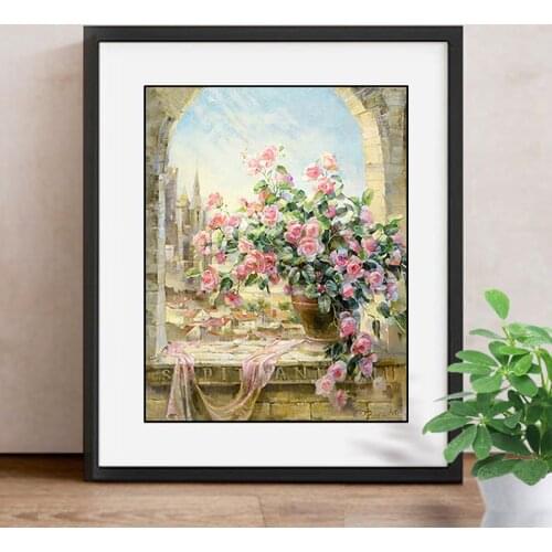 5D DIY Diamond Painting Cross Stitch Flower Mosaic Diamond Embroidery Picture Rhinestones Home Decor Accessories