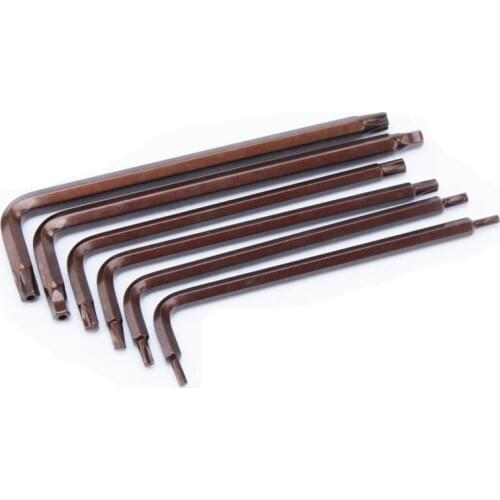 6pcs/set L Wrench Double Head Torx Y-type Pentagon Screwdriver bit T45 Y4 Y5 Y6 Y8 for Bicycle Sharing Repair Hand Tool