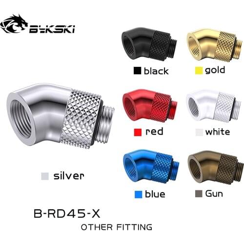 Bykski 45 Degree Elbow Rotatable Fitting Connector Joint B-RD45-X