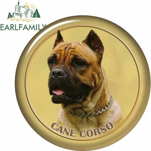 EARLFAMILY 13cm x 13cm For Cane Corso Dog Waterproof Fine Decal Motorcycle Car Stickers Funny Graffiti Car Door Protector Decor