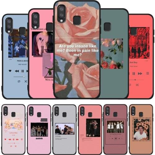 Aesthetics songs lyrics Aesthetic silicone phone case for samsung galaxy A10 A30 A40 A50 A70 M10 M20 A5 A7 A9 2018