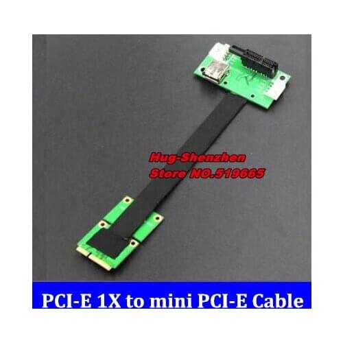 Standard PCI-E 1X to mini PCI-E Riser Converter Extender Cable PCI Express x1 extension cable