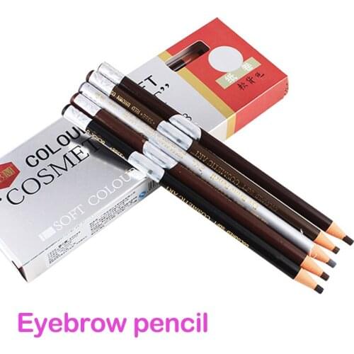 10PC Waterproof Eyebrow Pencil High Quality Eye Brow Pen Dark Light Coffee Brown Microblading Permanent Eyebrow Make Up Tool
