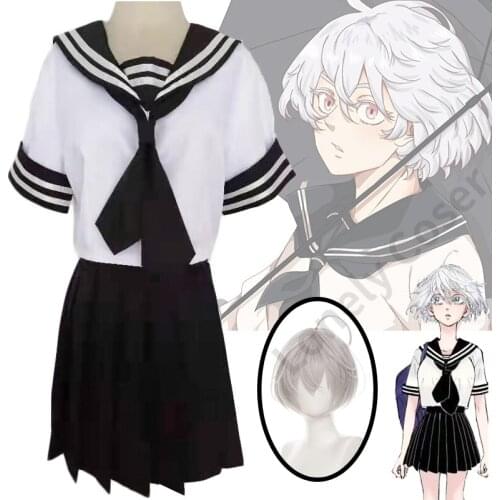 Anime Tokyo Revengers Senju Kawaragi Cosplay Costume Brahman Skirt Suit Sailor School Uniform Dress Girls Women Halloween