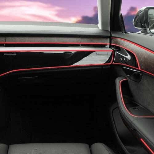 5M DIY Car Door Decor Strip Interior Exterior Plated Moulding Trim Line Protection Strip Styling Mouldings Car Seal Accessories