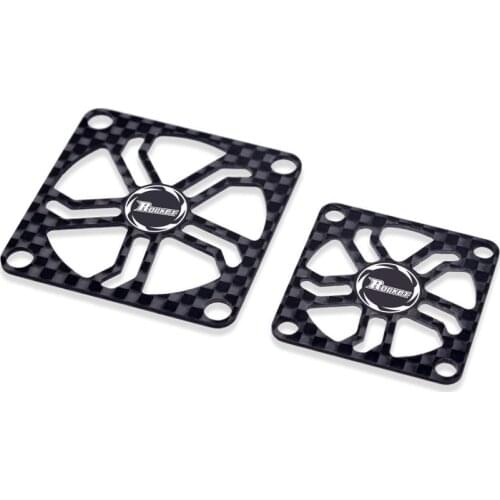 RC car 40x40MM 30x30MM carbon cooling fan cover & M3 * 14mm RC motor / electric regulating fan protection cover Rocket