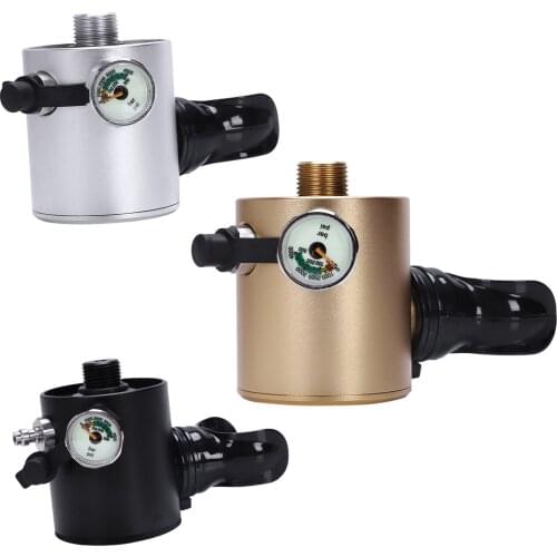DIDEEP Mini Scuba Oxygen Cylinder Air Tanks Diving Equipment for Snorkeling Underwater Breathing Refill Adapter Valve Head Mouth