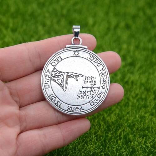 Nostalgia Israel Pentacle Of The Moon Key Of Solomon Necklaces Pendants Ethnic Talismans And Amulets