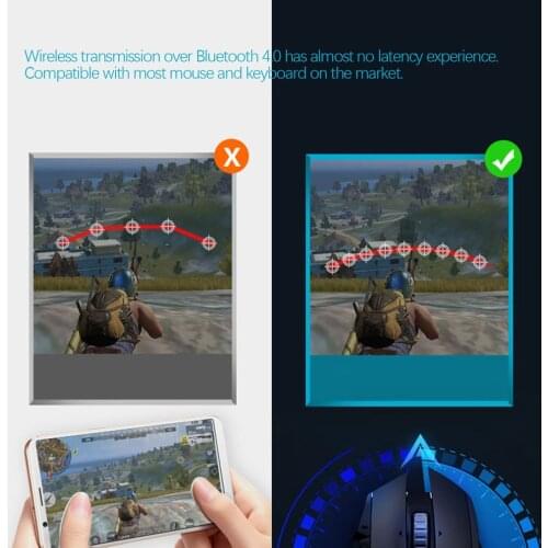 Ipega Pg-9116 Bluetooth Keyboard Mouse 2 in 1 Converter for Mobile Pubg Controller Games for Android Play Mobile Games Directly