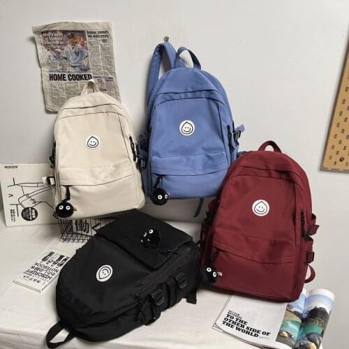2021 Teen Student Female Fashion Backpacks Waterproof Cute Women Bag Book Blue Small Ladies Backpack Girl School Nylon Bag New